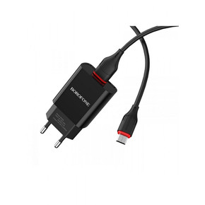 Зарядное устройство BOROFONE BA20A 2,1A USB + кабель microUSB